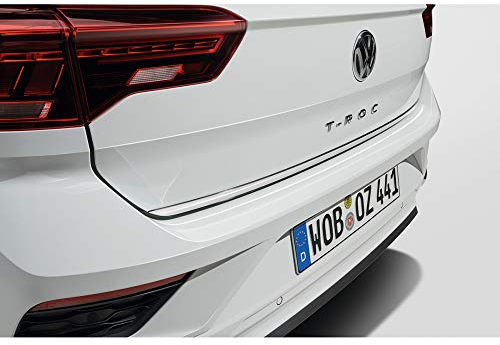 Volkswagen 2GC071360 Schutzleiste Heckklappe Chromoptik Zierleiste Kantenschutz, für VW T-Roc Cabrio