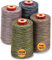 New brothread - 28 Optionen - 4 Große Konen 5000M Allzweck Polyester Nähgarn 40S/2 (Tex27) zum Nähen, Quilten, Patchwork, Serger und Overlock - Variegated Colours