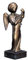 Henecka Büsten u. Skulpturen -Klassiker-, Engel-Pokal, Metall-Guss-Figur -Engel mit Laute Skulptur- Exklusive Auszeichnung, Marmorsockel, mit Wunschgravur