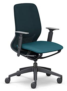 Sedus se:Motion Net, ergonomischer Bürostuhl fürs Homeoffice, individuell anpassbar, Petrol, Gestell: Schwarz
