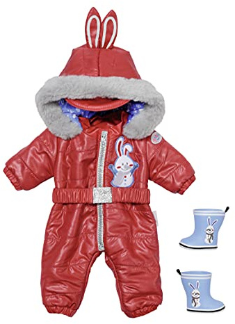 BABY Born Little Schneeanzug mit Kapuze und Stiefeln für 36 cm Puppen, 833100 Zapf Creation
