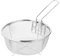 DOITOOL Cesta de acero inoxidable para freír con malla de alambre redonda, fritura francesa, para servir alimentos, vajilla con asas plegables para cocina, freír pasta espaguetis redondo