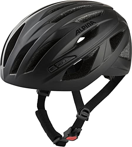 Alpina Path - Sicherer, Leichter & Optimal Belüfteter Fahrradhelm Mit Fliegennetz Für Erwachsene, Black matt, 51-56 cm