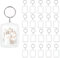 BetterJonny Schlüsselanhänger für Foto, 20PCS Acryl Foto mit Schlüsselring Transparent Bild Fotoschlüsselanhanger Leere zum Basteln Geschenk Familie Freunde 5.5 * 4