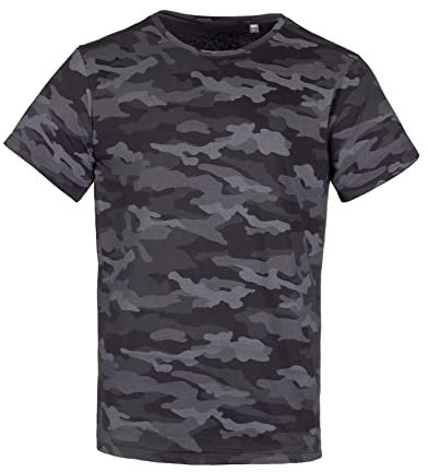 Roughtex Camo T-Shirt Herren Baumwolle Army BW Camouflage Tarnmuster Dark XL
