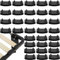 Wady Embouts Lattes pour Sommier Noir 54mm, Lot de 30 Supports pour sommier à Lattes de lit - pour lit - Lattes pour Sommier, Embouts Lattes pour Sommier, Accessoires de Connexion - pour lit - Double