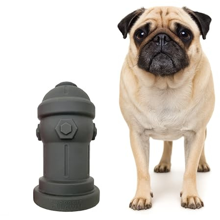 Bark Potty Silicone Fire Hydrant for Male Dogs - Potty Training Aid with Scent Marking - 10.2x17.8cm Petite Grey