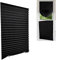 Temporary No Drill Blinds for Windows Stick on Curtains for Bedroom Kitchen Bathroom Windows Light Filtering Privacy Protection,Easy to Cut Size and Install with 2 Clips