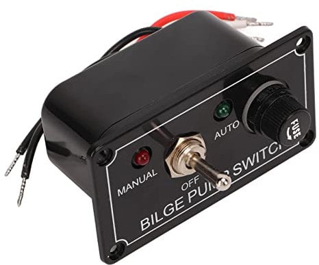 Rocker Toggle Switch Panel, 3 Way Bilge Pump Switch Bilge Pump Switch Panel Marine Manual Off Auto Switch Panel