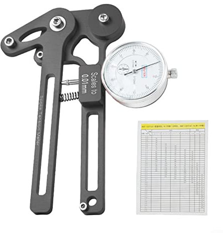 Fahrrad-Speichenspanner, Radherstellungswerkzeug, Drahtspannung (schwarze mechanische Uhr)