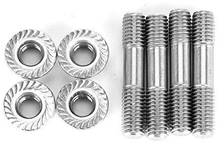 Prigionieri e Dadi del Collettore di Scarico, 4 Prigionieri e Dadi di Scarico M8 M8x1,25 42 Mm/1,65 Pollici T25 T28 Bulloni, Prigionieri e Dadi del di Scarico per Auto