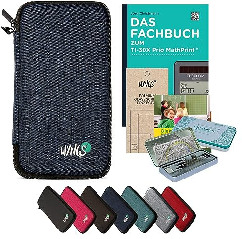 CALCUSO Zubehör Streberpaket Blau kompatibel für Taschenrechner TI-30X Prio MathPrint