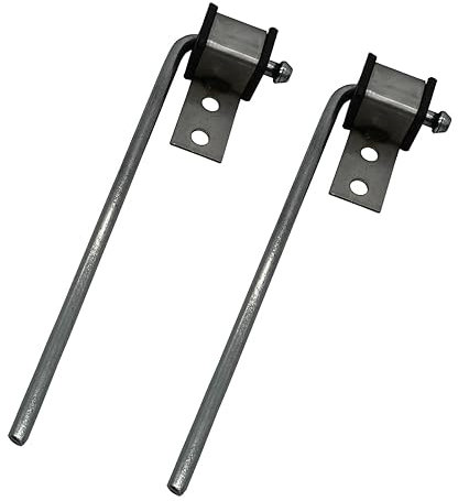 HAOXAOON Lot de 2 supports d'échappement universels à souder sur support d'échappement robuste – Tige de 0,95 cm de long de 25,4 cm de long