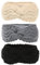 BOFUNX 3 Stücke Damen Stirnband Gestrickt Winter Gefütterte Kopfband Ohrenwärmer Elastische Haarband Haarreifen für Frauen Mädchen