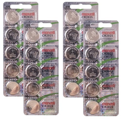 Maxell 20 x CR2025 3V Lithium Batteries