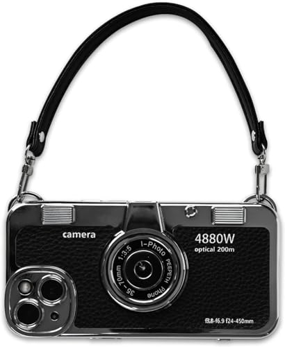 Mscomft Classic Emily in Paris Phone Case, 2023 New Vintage Camera Design Case, for iPhone 15 Plus (Black)