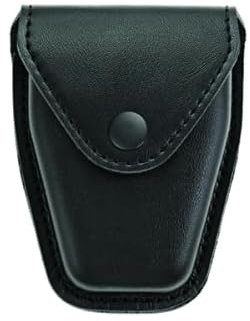 Hero's Pride AirTek Single Closed Coated ASP Chain Handschellenkoffer Strafverfolgungsbehörden On-Duty Gürteltrage Plain Finish Black Snap