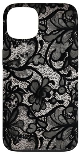 iPhone 13 Black Lace Vintage Pattern Case