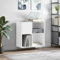 IKAYAA Mueble Tocadiscos, Mueble de Discos de Madera 84,5x38x89 cm, Tocadiscos de Vinilo Stand, Estanteria CD, Mueble para Vinilos, FT23E Blanco