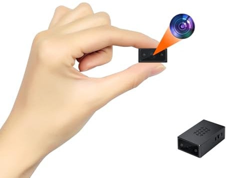 SZBSS Telecamera di sorveglianza Full HD 1080P, telecamera da spionaggio, telecamera nascosta. Con rilevamento del movimento, sensore di gravità e visione notturna, senza funzionalità Wi-Fi.