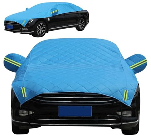 Halbgarage für Auto für VW Golf Variant/Alltrack 2007-2024,Hagelbeständige Halbe Autoabdeckung, Nachtwarnung, Reiß- und Kratzfest,Leicht und Langlebig