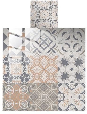 Marokkanische Fliesenaufkleber für Küche, Dekoration, Vintage, Treppenaufkleber, Aufkleber zum Abziehen und Aufkleben, Fliesen für Badezimmer, Außenbereich, Boden