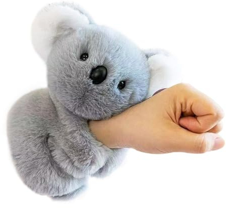 MEZHEN Koala Schnapparmband Plüschtier Schnapparmbänder Tiere Snap Armband | Koala Kuscheltier Klatscharmband Mitbringsel Kindergeburtstag Geburtstag Weihnachten Halloween