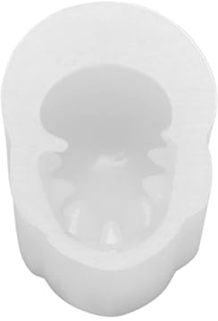 Qusedwey Skull Silicone Mold Halloween Skull Candle Mold Large Skull Resin Mold for Candle DIY Soap Making Epoxy Mold Resin
