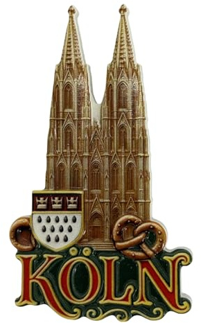 Kühlschrankmagnet Souvenir – Kölner Dom Motiv – Reiseandenken Mitbringsel & Geschenkidee – Köln