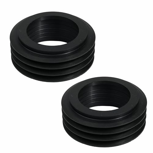 RowGlow 2pcs joint Raccord de Tuyau de Chasse d'Eau Manchon en Caoutchouc pour Réservoir de Chasse Encastré, Joint Dn40 45mm Tuyau de chasse d'eau encastré Intérieur 36-45mm Extérieur 60mm
