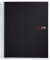Miquelrius - Notizbücher A4 The Original Notebook, 8 farbige Streifen, Undurchsichtiger Polypropylen-Einband, Format A4 (210 x 297 mm), 4-Loch-Lochung, 200 Blatt mit 70 g/m², Raster 5 mm, Schwarz