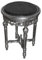 Casa Padrino Barock Beistelltisch Rund Silber ModY15 53 x 38 cm Antik Stil