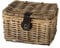 FastRider Junior Fahrradkorb Vorne für Kinderfahrrad, 8L Fahrrad Korb für Schulranzen, Bike Basket mit Deckel, Ergonomisch, Modisch, Schutz vor Regen, Handgemacht - Rattan Beige