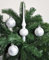 Thüringer Glasdesign Jack Eislack Glas Christbaumkugeln Set 15x Kugel 6cm + 1x Spitze 25cm Weiß Box