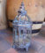Unbekannt Laterne STANDLATERNE Orient ANTIK Nostalgie Stil Metall 43cm HOCH WINDLICHT DR-1051kl