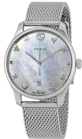 Gucci Unisex-Adult Analogue Classic Quartz Watch with Stainless Steel Strap YA1264040