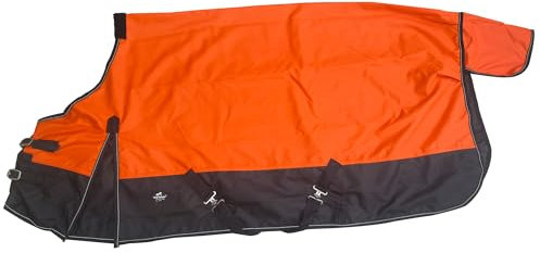 Pferdedecke 1200D wasserdicht und atmungsaktiv TGW Rding, 78, Orange