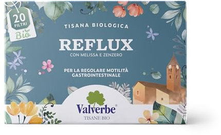 VALVERBE Tisane Reflux Biologico 20 Filtri - Pacco da 6 - 120 g