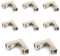 8 Pcs Pinces Verre en Métal,Bretelles de Coin, Alliage D'aluminium Supports de Verre pour le Réservoir de Poisson D'aquarium,Armoire, Adapté au Verre ou en Panneau D'épaisseur de 8-12mm