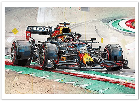Max Verstappen Kunst Druk (50x70cm) *ungerahmt