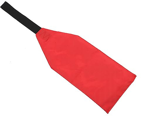 ABOOFAN Kayak Towing Flag Red Canoes Warning Flag Safety Ship Flag Sign with Webbing Kayak Warning Accessories