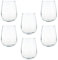 Stemless Gin and Tonic Glasses Set. Modern Cocktail Glass Balloon Tumblers for G&T, Cocktails, Wine. (Pack of 6) (475 ml/cc)