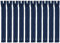 Faden & Nadel Reißverschluss Set: 10 Nylon Reißverschlüsse, nicht teilbar, 22 cm lang, dunkelblau
