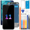 Ersatzbildschirm für iPhone 11, LCD-Display, Touch A2111, Bildschirm, Ersatzsensor, A2223 Digitizer für iPhone A2221 Bildschirm-Montagesets (Incell, Schwarz)