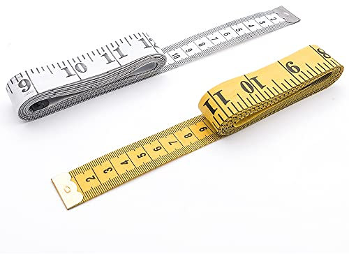 Doppelseitiges Maßband, schneidermaßband, masband körpermaße, flexibles Maßband Fitnessstudio-messband für körper , 120/3M (2er Pack)