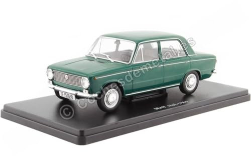 Cochesdemetal Seat 1:24 1969 Seat 124 Grün Unvergessliche Autos 1:24 Editorial Salvat ES27