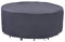 F&J Outdoors Schutzhülle für Gartentische, Robust Wasserdicht Schneeschutz UV-beständige Abdeckplane für Terrassentisch Wetterfest im Sommer und Winter, Rund 157.5x70cm, Grau