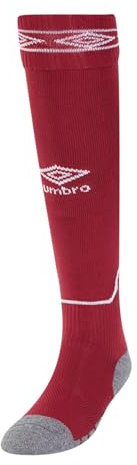 Umbro Childrens/Kids Diamond Football Socks (2 UK-7 UK) (New Claret/White)