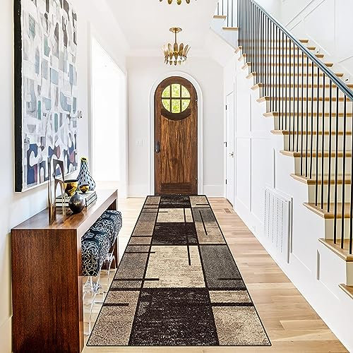 LIJIAO Teppich Läufer, Küchenmatte 50 x 180 cm rutschfest & Antistatisch Küchenläufer Teppichläufer Küchenteppich mit Rutschfester Unterseite für Flur & Wohnraum, C