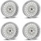 4x Borbet Felgen B 8x18 ET30 5x112 silver rim polished kompatibel mit Audi A3 A4 A5 A6 A7 A8 Q2 Q3 Q5 S3 S4 S5 S6 S8 SQ2